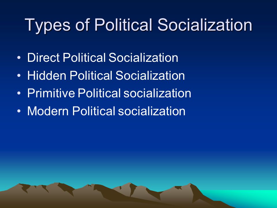 Essay about political socialization